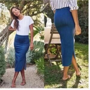 Frank & Eileen Donegal Denim Skirt Size 8